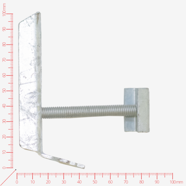 Spojovací díl čtvercový - žárový zinek; oko 33x16,5mm; kompletní (třmen)